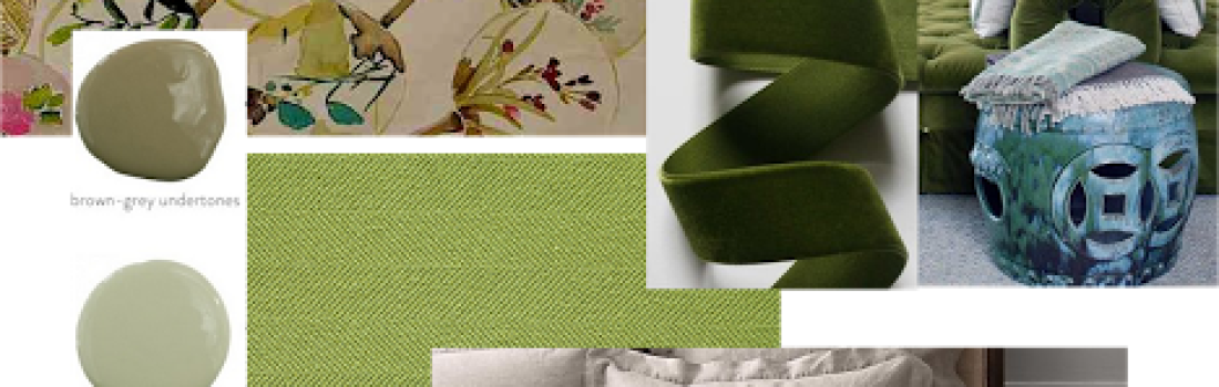 From the Designer’s Desk: Olive tones with Oriental Accents